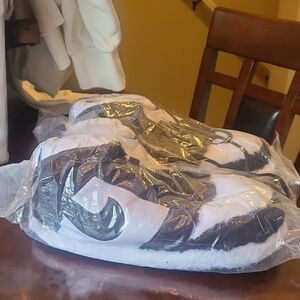 Cozy Black and White Slippers